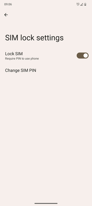 Select Change SIM PIN