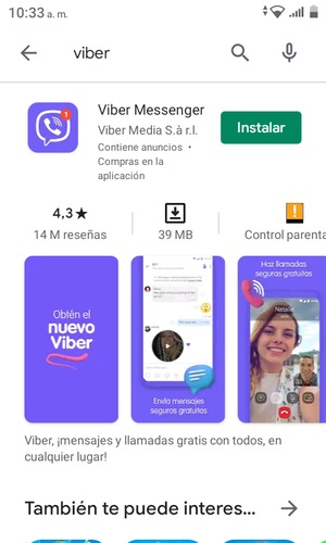 Seleccione la aplicación