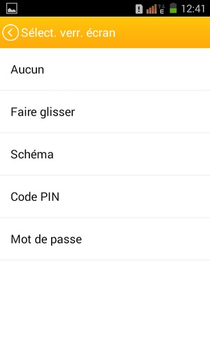 Sélectionnez Schéma