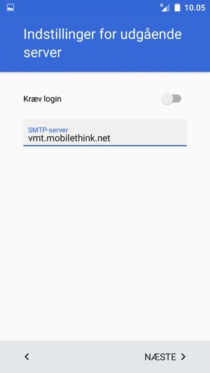 Slå Kræv login fra og vælg NÆSTE