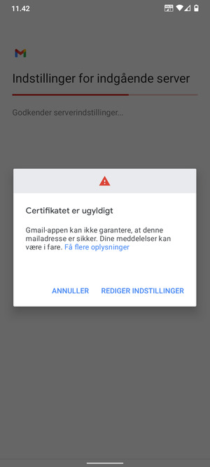 Vælg REDIGER INDSTILLINGER