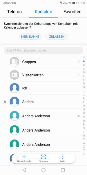 Wählen Sie Mehr