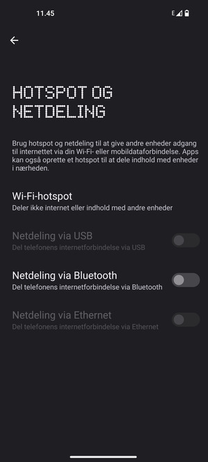 Vælg Wi-Fi-hotspot