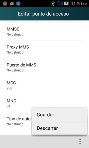 Seleccione el botón Menú y seleccione Guardar