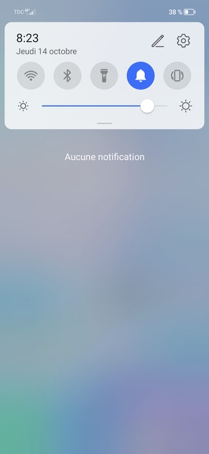 Déroulez à nouveau le menu du haut