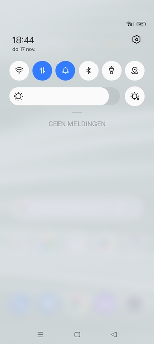 Schuif naar beneden in het bovenste menu opnieuw