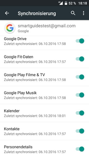 Stellen Sie sicher, dass Kontakte ausgewählt ist, und wählen Sie die Menü-Taste