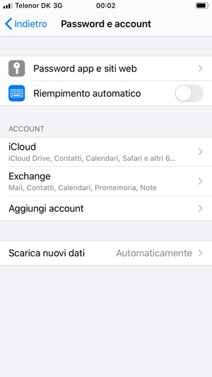 Il tuo account è pronto per l'uso
