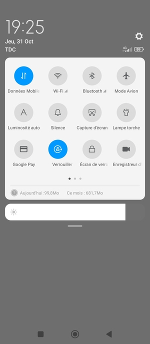 Sélectionnez Luminosité auto