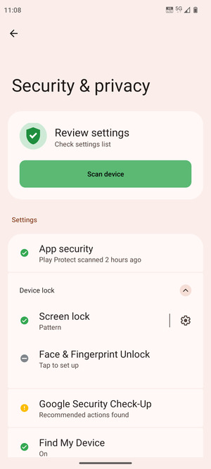 Your phone is now secure with a screen lock