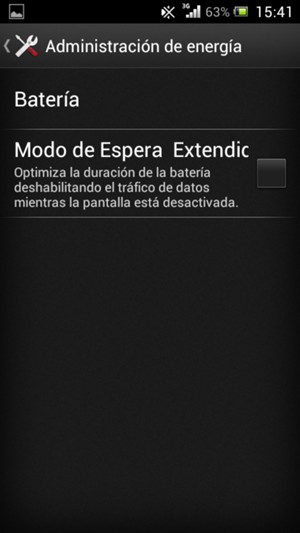 Active Modo de Espera Extendido