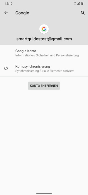 Wählen Sie Kontosynchronisierung