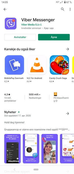 Velg Åpne