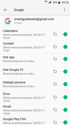 Le tue informazioni verranno sincronizzate