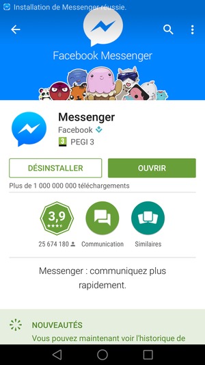 Sélectionnez OUVRIR