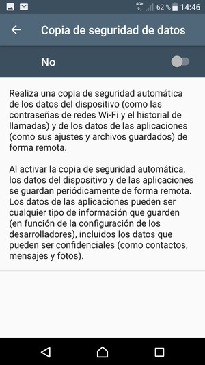 Active Copia de seguridad de datos