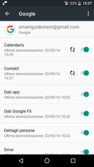 Seleziona il tasto Menu