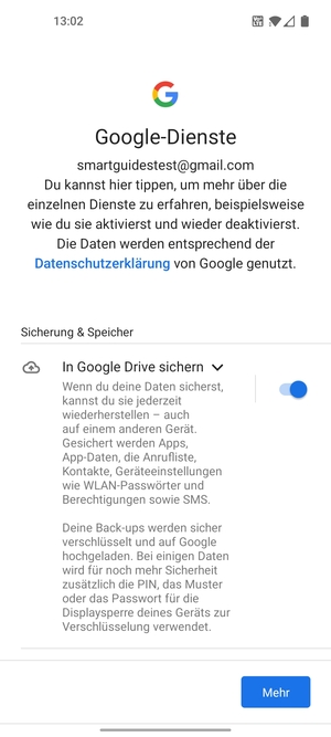 Wählen Sie Mehr