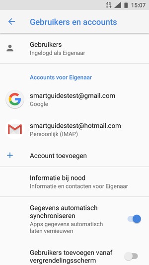 Selecteer uw Google-account