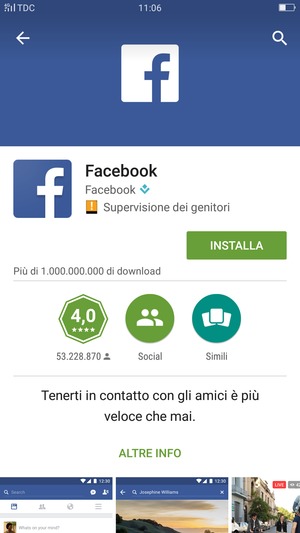Seleziona INSTALLA
