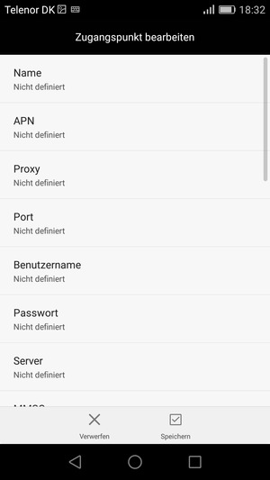 Geben Sie MMS-Informationen ein