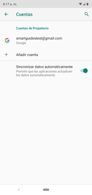 Seleccione su cuenta Google