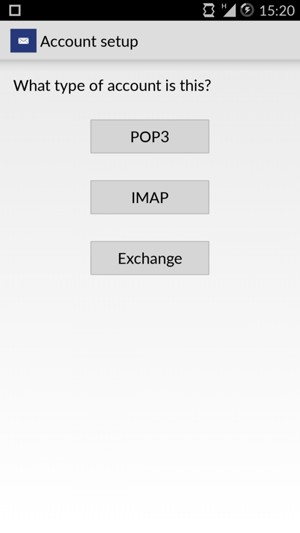 Select POP3 or IMAP