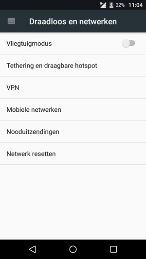 Selecteer Mobiele netwerken