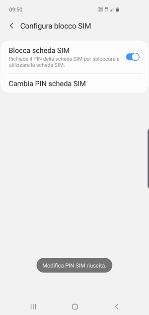 Il tuo PIN SIM è stato modificato