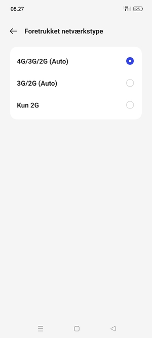Vælg din foretrukne mulighed