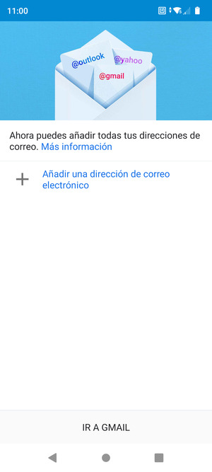 Seleccione Añadir una dirección de correo electrónico