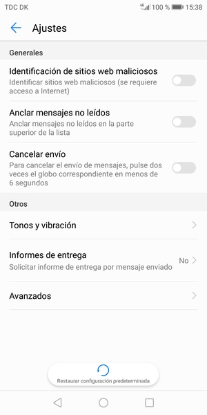Seleccione Avanzados