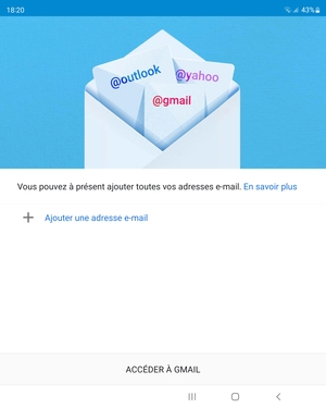 Sélectionnez Ajouter une adresse e-mail