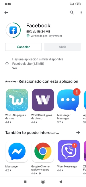 Espere a que el proceso de instalación finalice