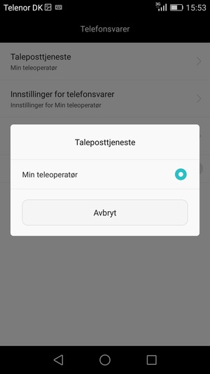 Velg Min teleoperatør