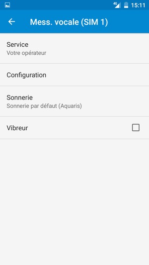Sélectionnez Configuration