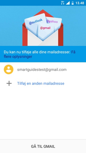 Vælg GÅ TIL GMAIL