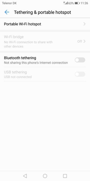 Select Portable Wi-Fi hotspot
