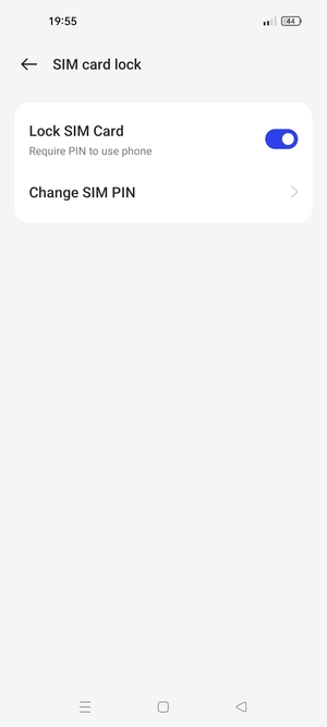 Select Change SIM PIN