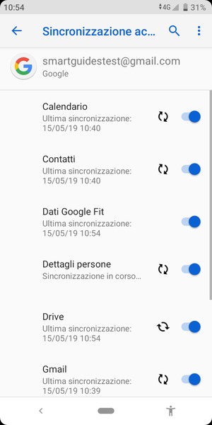 Le tue informazioni verranno sincronizzate