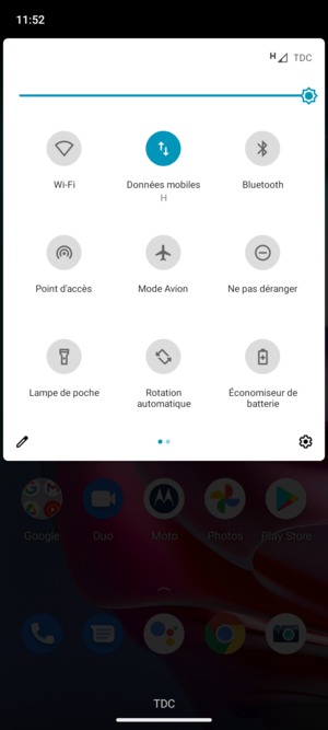 Régler la luminosité au niveau souhaité