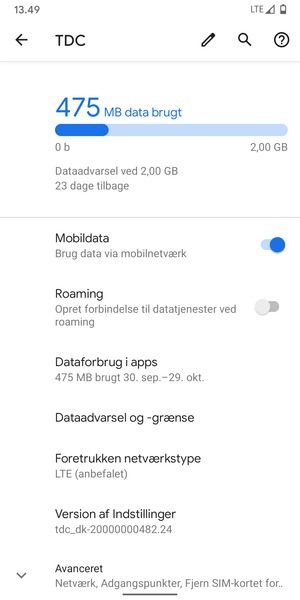 Vælg Foretrukken netværkstype