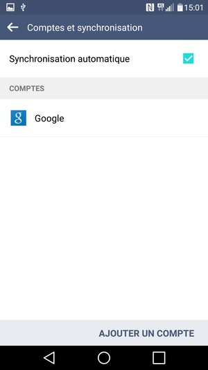Sélectionnez Google