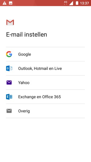 Selecteer Google