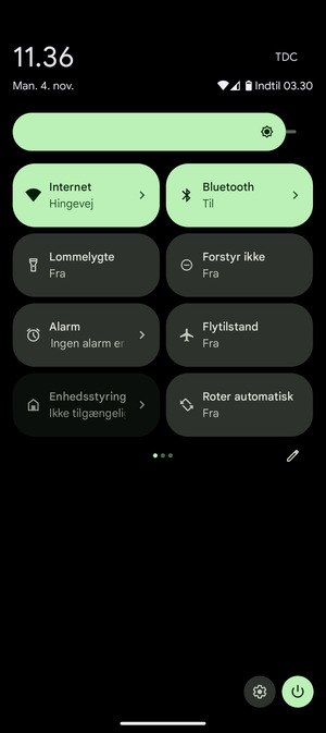 Vælg Internet