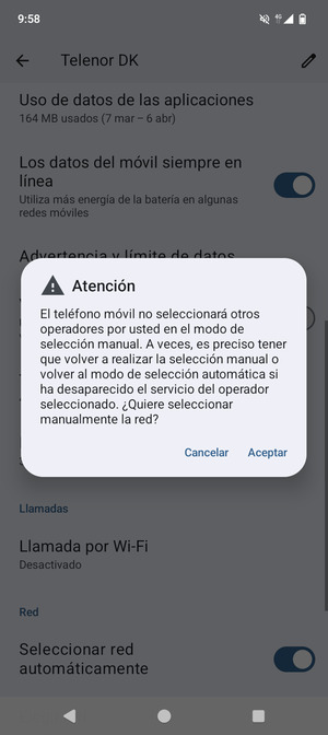 Seleccione Aceptar