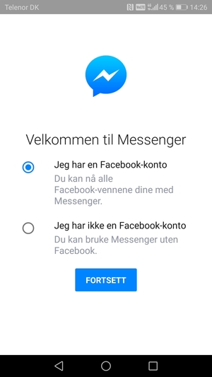 Applikasjonen er klar til bruk