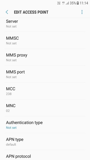 Select the Menu button