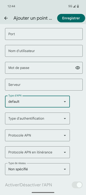 Sélectionnez Enregistrer