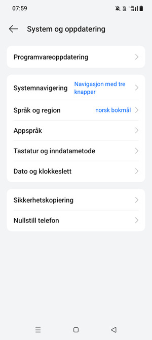 Velg Programvareoppdatering